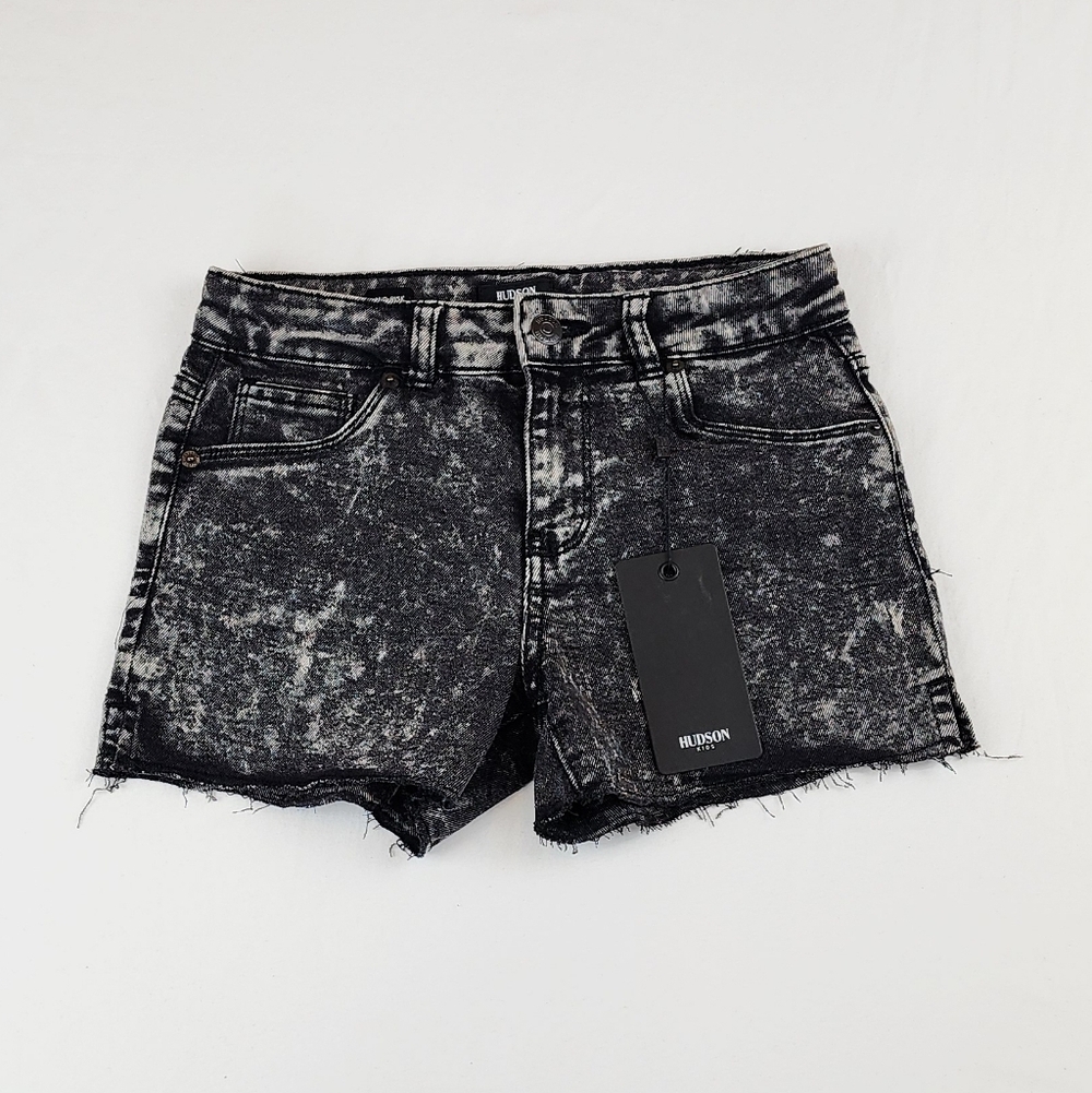 Hudson Kids Mid Rise Dark Wash Jeans Shorts